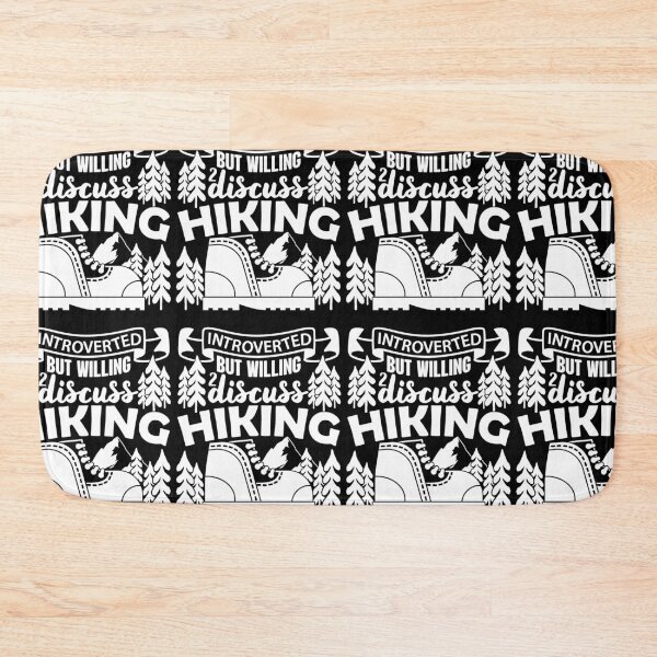 Item preview, Introverted But Willing To Discuss Hiking | Introverts Like To Hike designed and sold by GravitiTees.