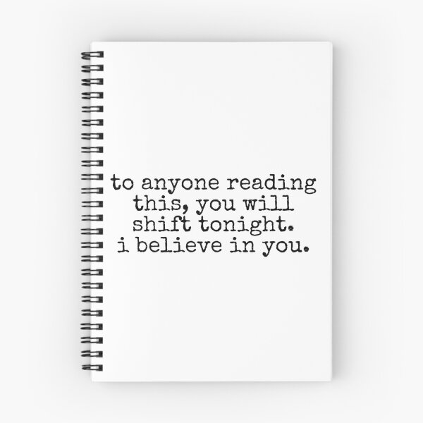 Item preview, to anyone reading this, you will shift tonight. i believe in you - shifting stickers designed and sold by letterinee.