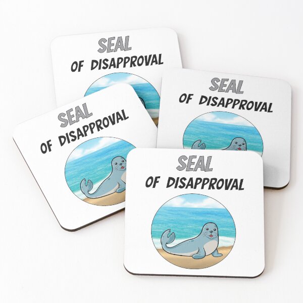 Item preview, Seal Of Disapproval Robbe Sea Animal Zoo Cute designed and sold by DerEmmat.