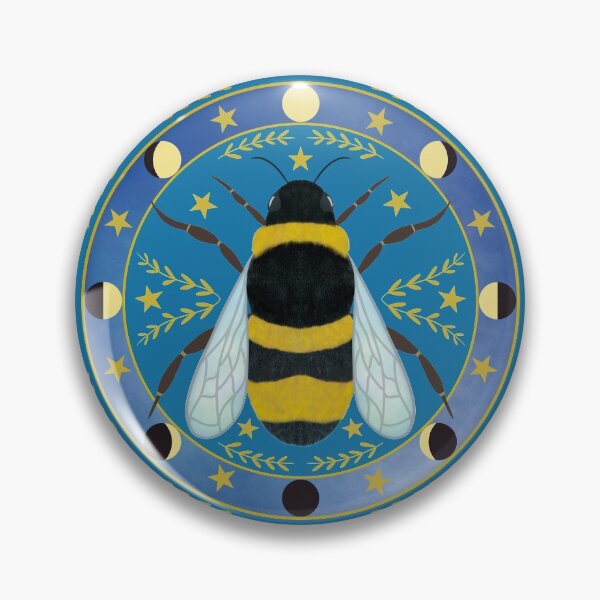 Item preview, Mystical Bee and Moon Phases -  designed and sold by OstarasAttic.