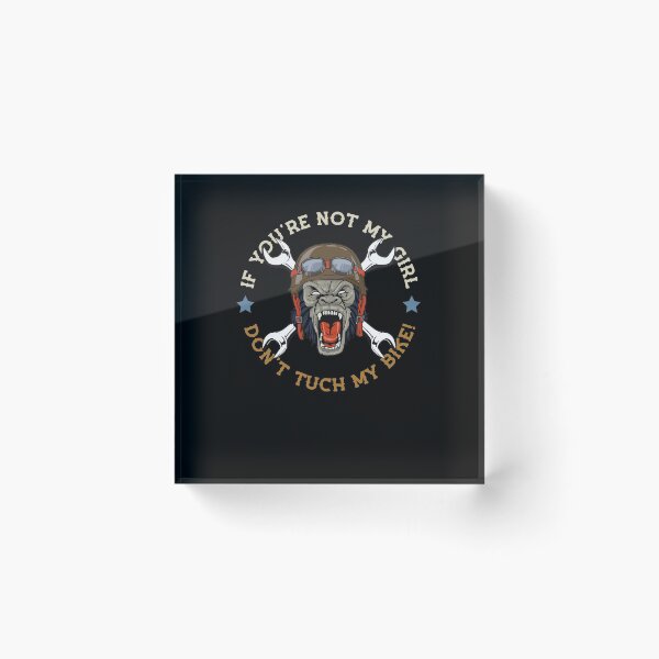 Item preview, Chopper biker motorcyclist Don't tuch my bike designed and sold by FalkDania.