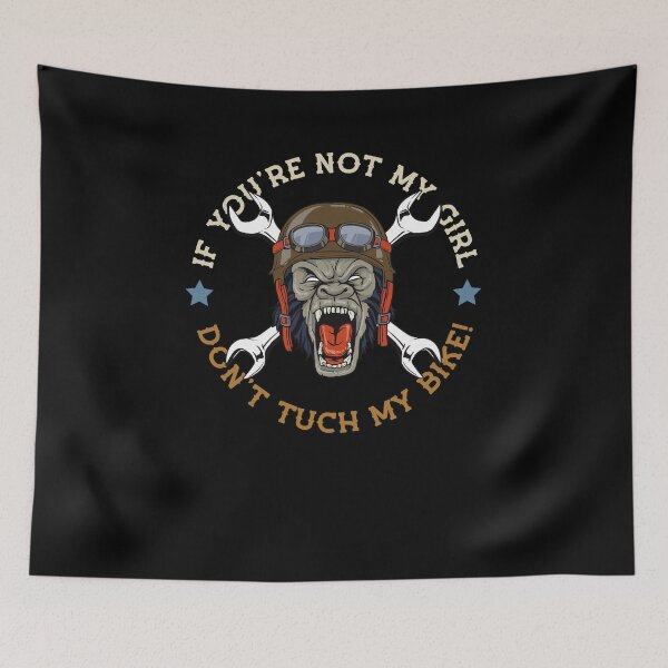 Item preview, Chopper biker motorcyclist Don't tuch my bike designed and sold by FalkDania.