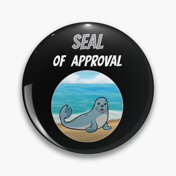 Item preview, Seal Of Approval Robbe Sea Animal Zoo Cute Comic designed and sold by DerEmmat.