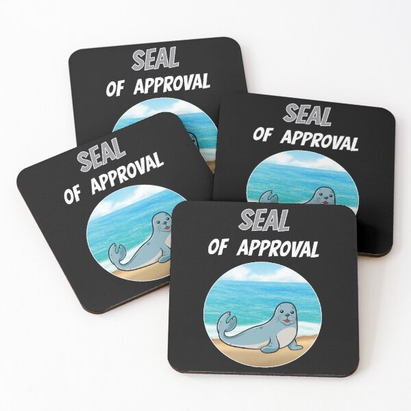 Item preview, Seal Of Approval Robbe Sea Animal Zoo Cute Comic designed and sold by DerEmmat.