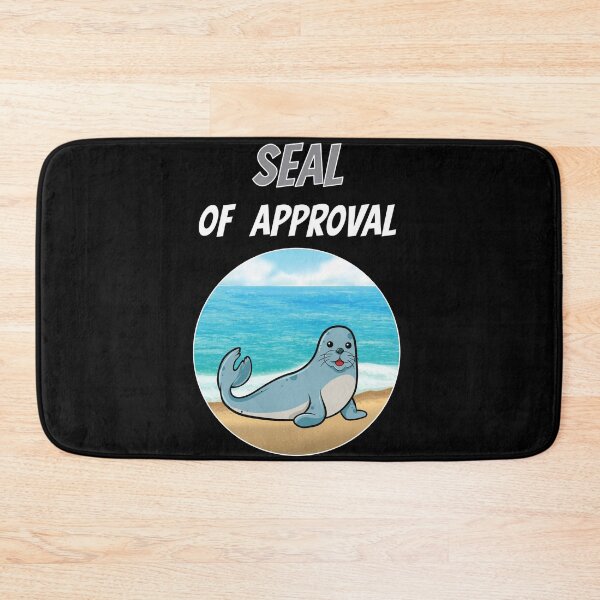 Item preview, Seal Of Approval Robbe Sea Animal Zoo Cute Comic designed and sold by DerEmmat.