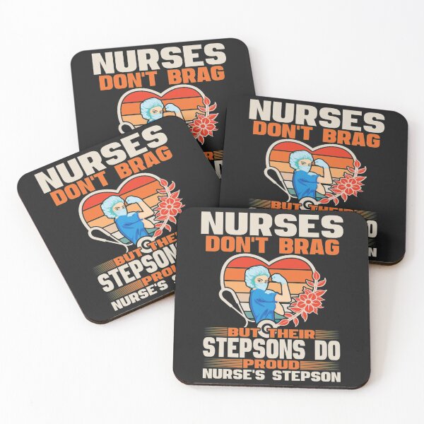 Item preview, Funny Nurses Dont Brag  Proud Nurse Stepson CNA Stepson Long Sleeve TShirt96 designed and sold by pennyzella.