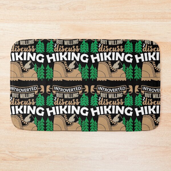 Item preview, Introverted But Willing To Discuss Hiking | Hitting The Trails designed and sold by GravitiTees.