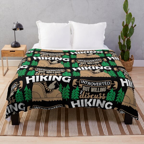 Item preview, Introverted But Willing To Discuss Hiking | Hitting The Trails designed and sold by GravitiTees.