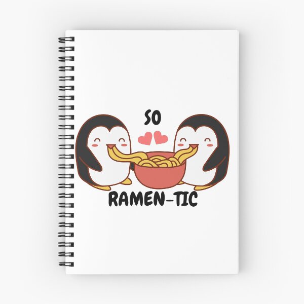 Item preview, So Ramen-tic Penguins eating noodles designed and sold by CaitU.