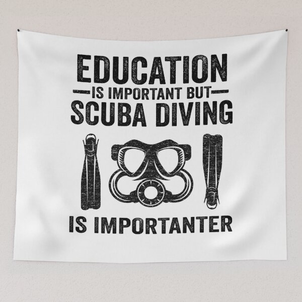 Item preview, Scuba Diving Is Importanter Funny Divers Quotes Gift designed and sold by Stronzi.