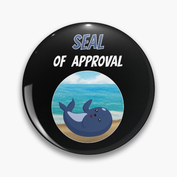Item preview, Seal Of Approval Robbe Sea Animal Zoo Cute Comic designed and sold by DerEmmat.