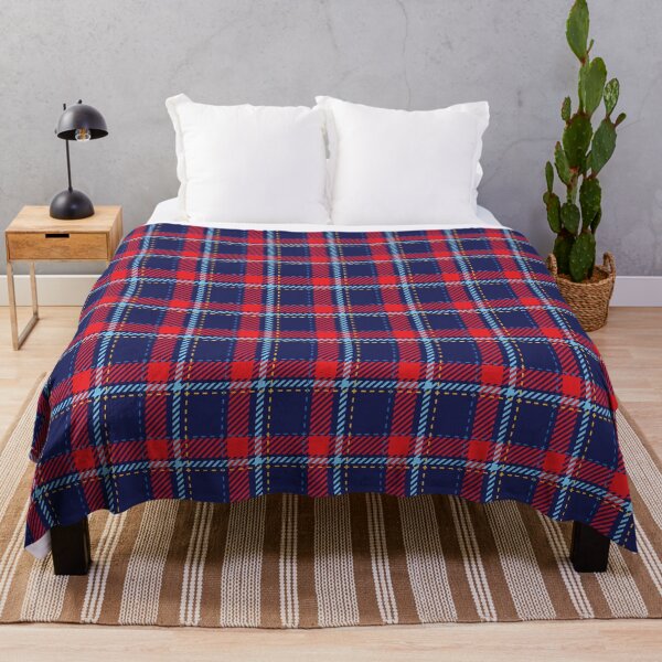 Item preview, Scottish plaid pattern in red and blue designed and sold by FunnyChameleon.