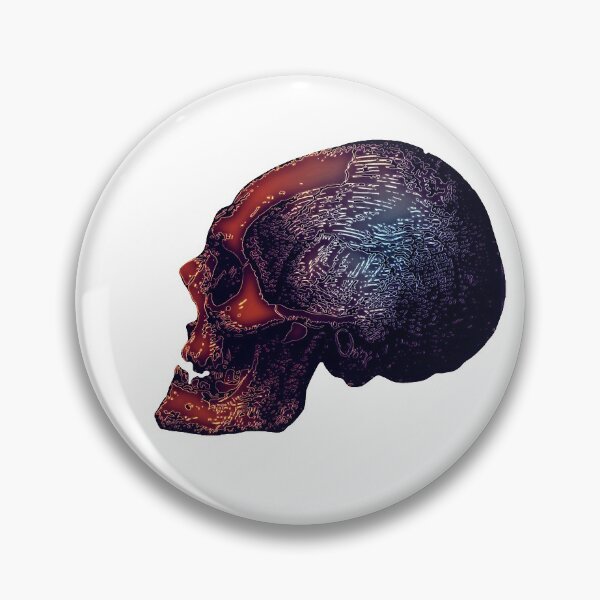 Item preview, Stylized skull with nice etchings designed and sold by AlexSin.