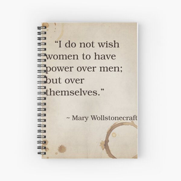 Aperçu de l'œuvre Mary Wollstonecraft citation inspirante disant poème passion vie bonheur féminisme féministe Lib suffragette créée et vendue par OnHeathAndMoor.