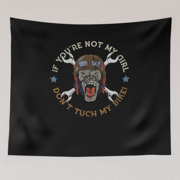 Item preview, Motorcyclist Chopper biker Don't tuch my bike designed and sold by FalkDania.