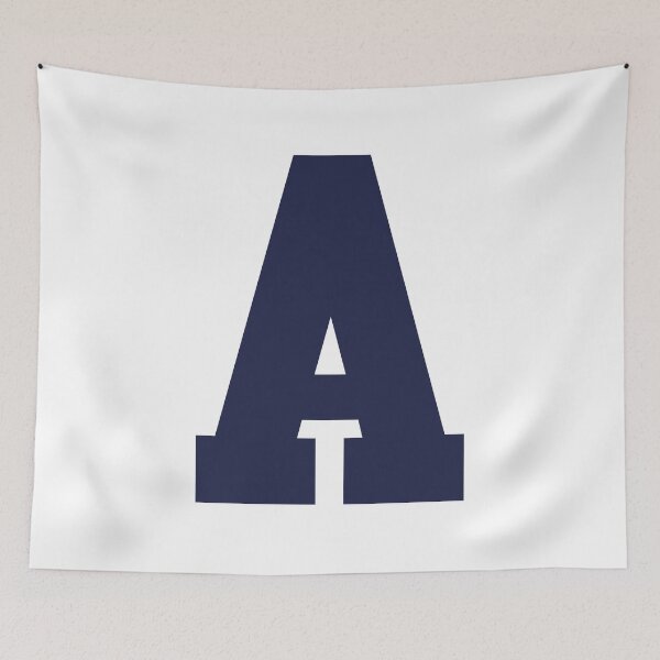 Item preview, Alphabet, Marine Blue A, Sports letter A designed and sold by TheCultStuff.