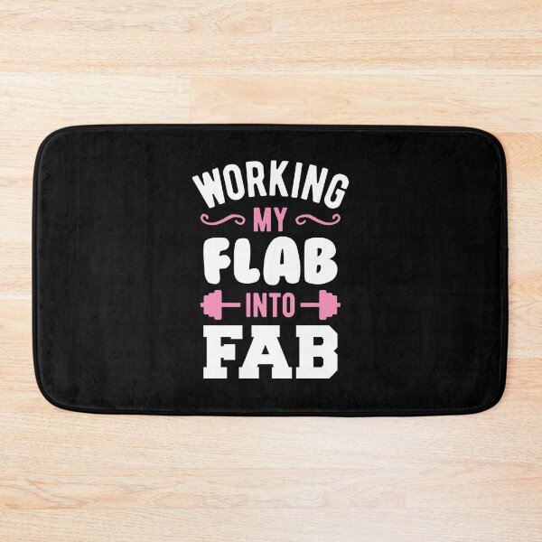 Item preview, Working My Flab Into Fab designed and sold by Brogress Project.