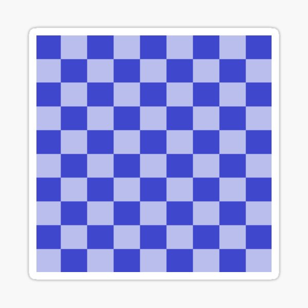 light-blue-and-dark-blue-checkerboard-pattern-sticker-by