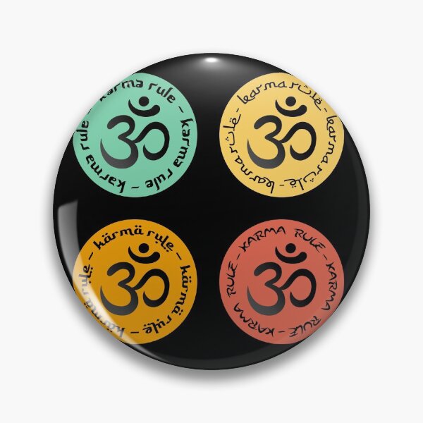 Item preview, Karma Rule - Classice Black Ohm - Round Sticker Pack  designed and sold by NoMatterLab.