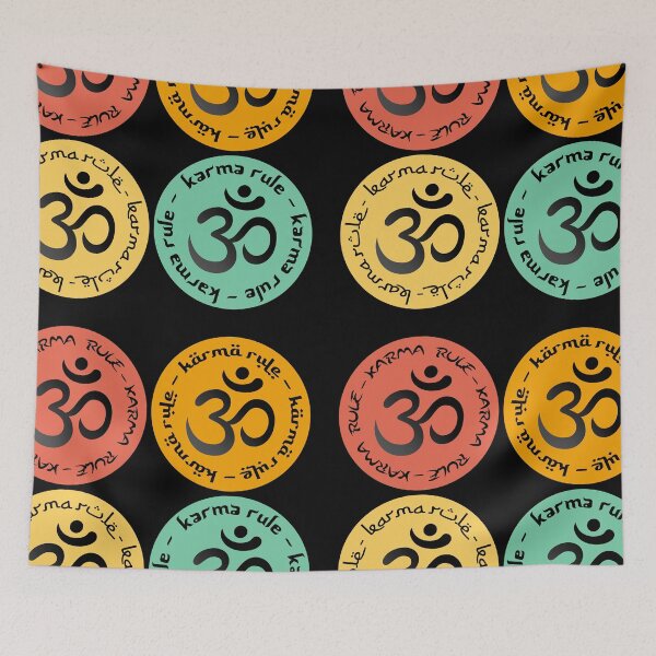 Item preview, Karma Rule - Classice Black Ohm - Round Sticker Pack  designed and sold by NoMatterLab.