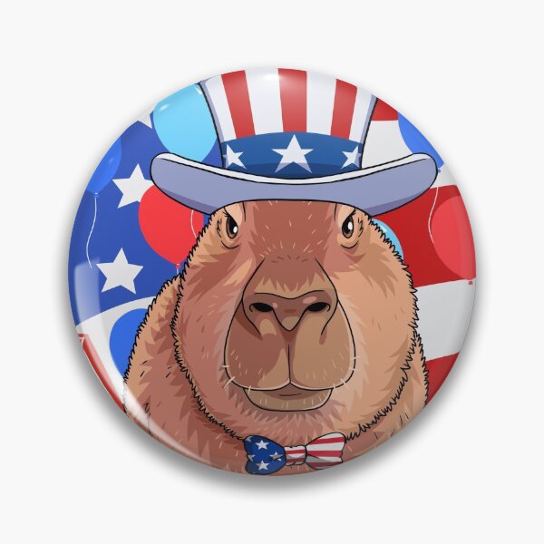 Item preview, Capybara Uncle Sam 4th Of July American Flag  designed and sold by Nosek1ng.
