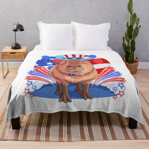 Item preview, Capybara Uncle Sam 4th Of July American Flag  designed and sold by Nosek1ng.
