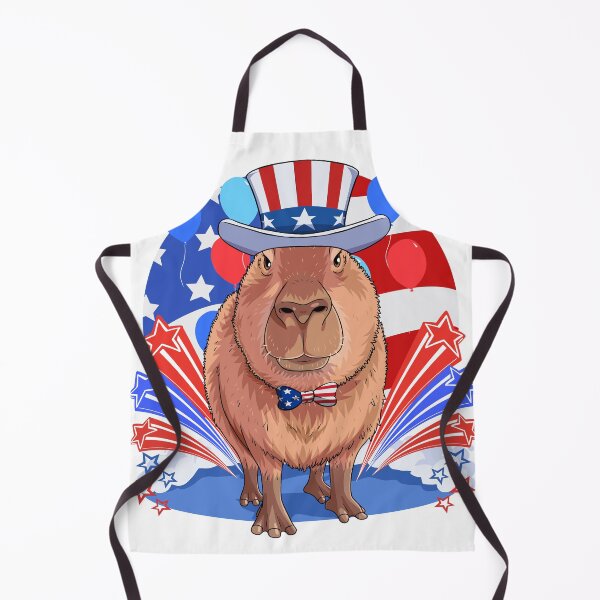Item preview, Capybara Uncle Sam 4th Of July American Flag designed and sold by Nosek1ng.