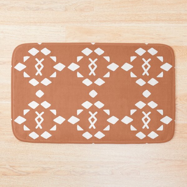 Artikelvorschau, Boho Mud Cloth Pattern auf Rostbraun entworfen und verkauft von ArunikaPrints.