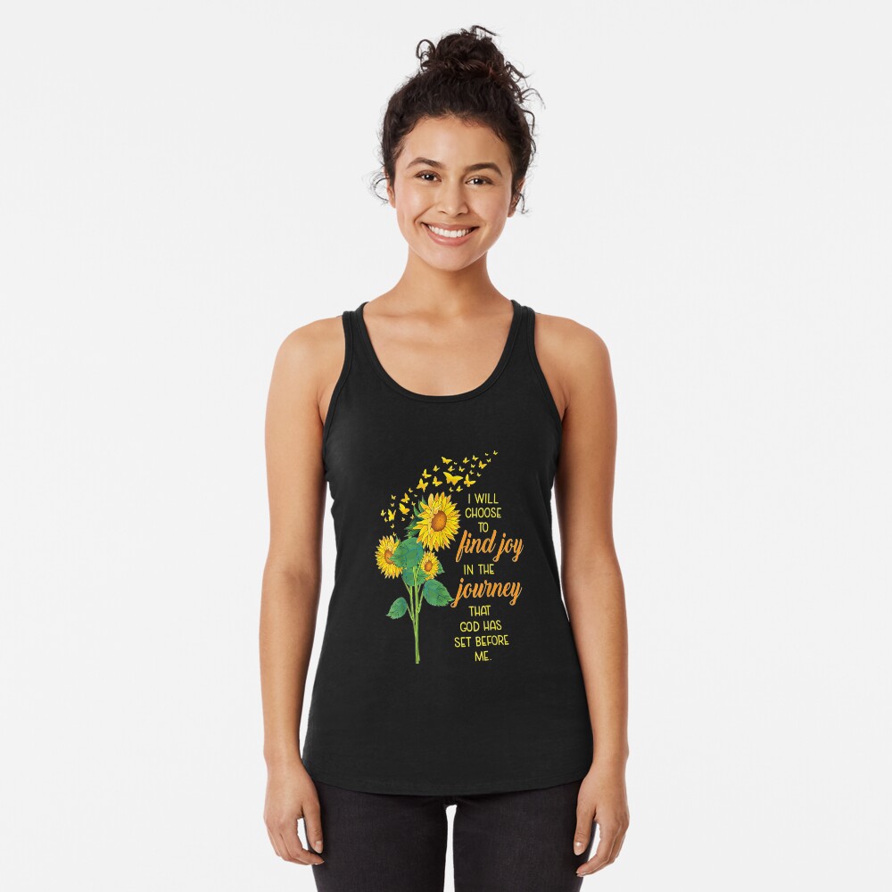 I Will Choose To Find Joy In The Journey Sunflower Sticker