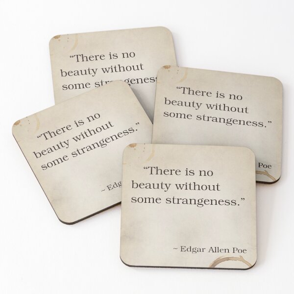 Item preview, Edgar Allen Poe Author Writer Quote Inspirational Saying Poem Passion Life Happiness Gothic Dark designed and sold by OnHeathAndMoor.