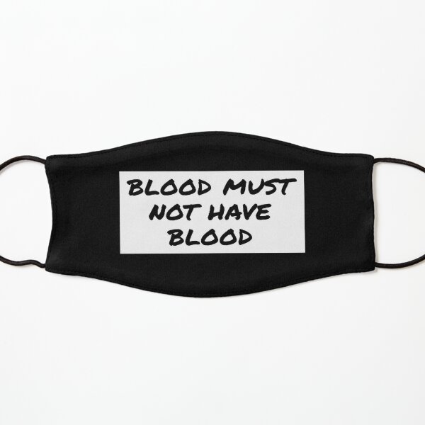 Blood Must Not Have Blood Black Block Poster for Sale by StormAngel007