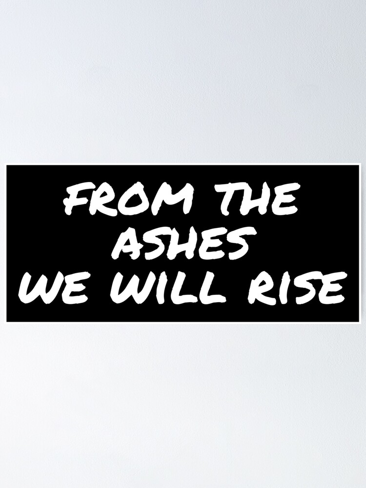 From the Ashes We Will Rise Black Block | Poster