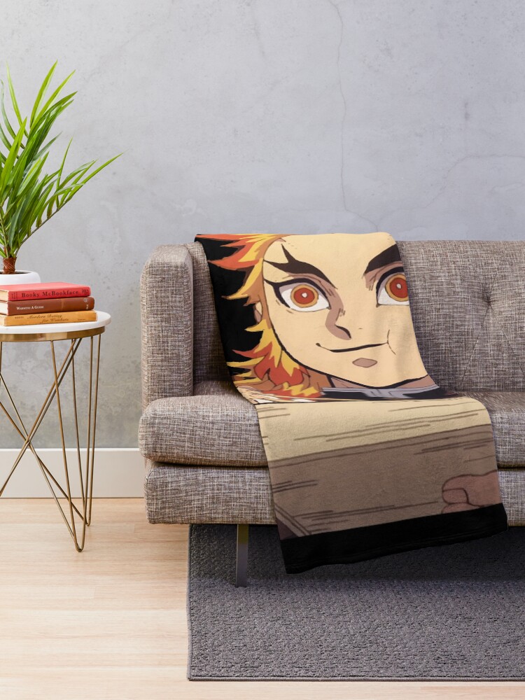Alternate view of Rengoku "Umai!" Throw Blanket
