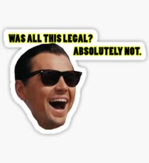 Loup de Wallstreet: Absolument pas Sticker