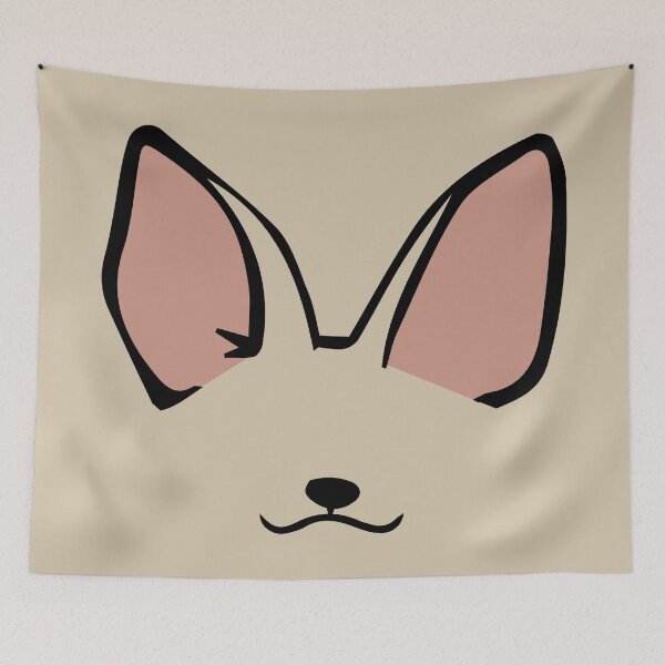 Item preview, FENNEC FOX MINIMALIST FACE designed and sold by MysticPotato.