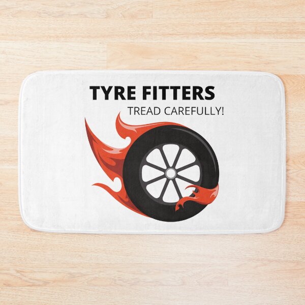 Item preview, Tyre Fitters Tread Carefully! Fun Work Design Tyre Fitting designed and sold by luvvvvvit.