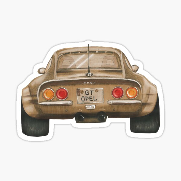 Opel Gt Oldie Sticker By Shawnabecks Redbubble