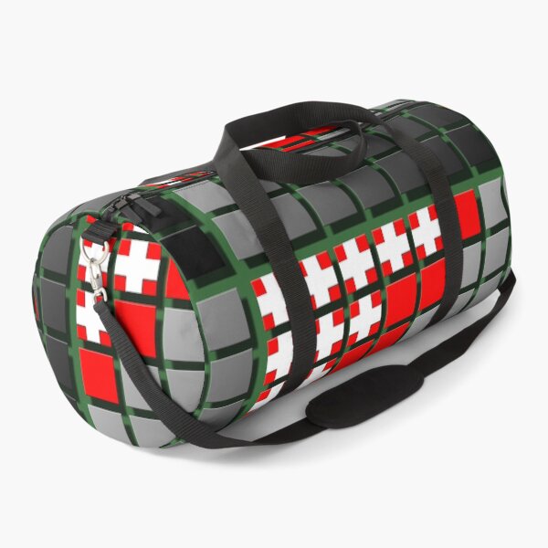 Item preview, Square (40), (white, red, black,) graphic, art, decorative, digital, construction, abstract, designed and sold by Paszkan.
