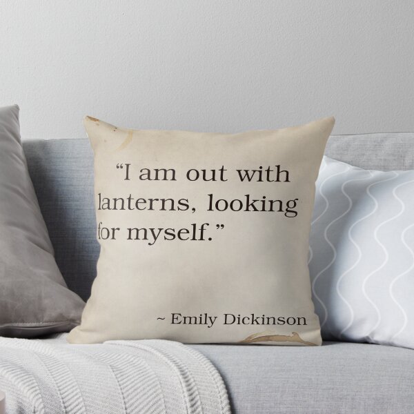 Item preview, Emily Dickinson Author Writer Quote Inspirational Saying Poem Passion Life Happiness designed and sold by OnHeathAndMoor.