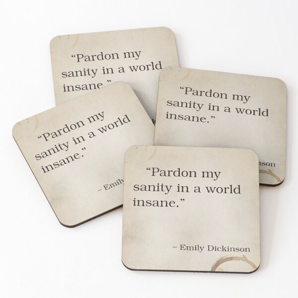 Item preview, Emily Dickinson Author Writer Quote Inspirational Saying Poem Passion Life Happiness designed and sold by OnHeathAndMoor.