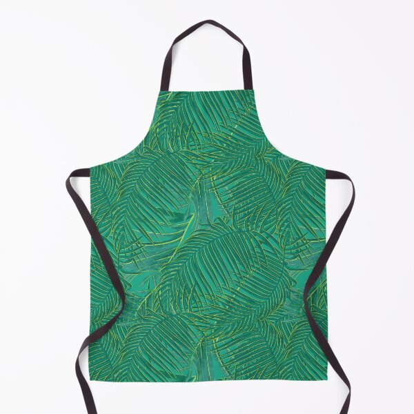Item preview, Tropical pattern with yellow and green exotic foliage designed and sold by ANAKOTO.