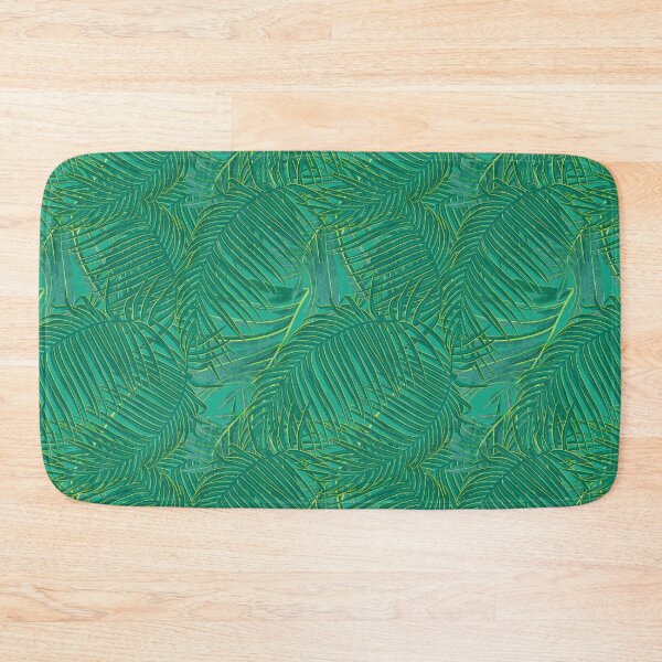 Item preview, Tropical pattern with yellow and green exotic foliage designed and sold by ANAKOTO.