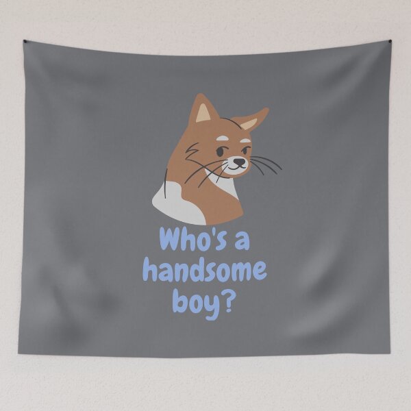 Item preview, Who's a handsome boy? Cute chocolate & grey kitten. designed and sold by FoxMire.