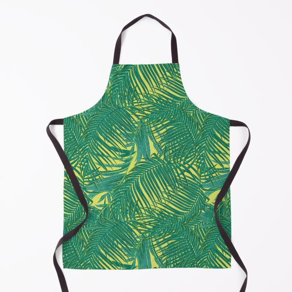 Item preview, Tropical pattern with yellow and green exotic foliage designed and sold by ANAKOTO.