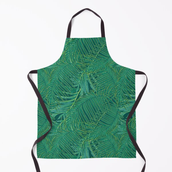 Item preview, Tropical pattern with yellow and green exotic foliage designed and sold by ANAKOTO.