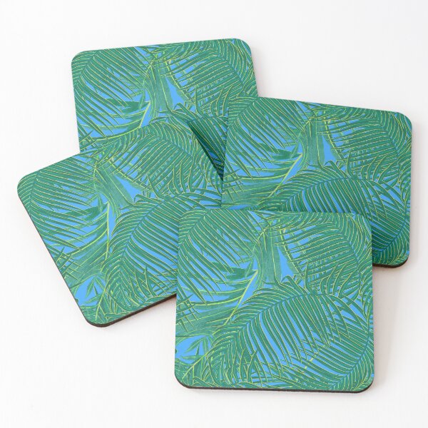 Item preview, Tropical pattern with yellow and green exotic foliage designed and sold by ANAKOTO.