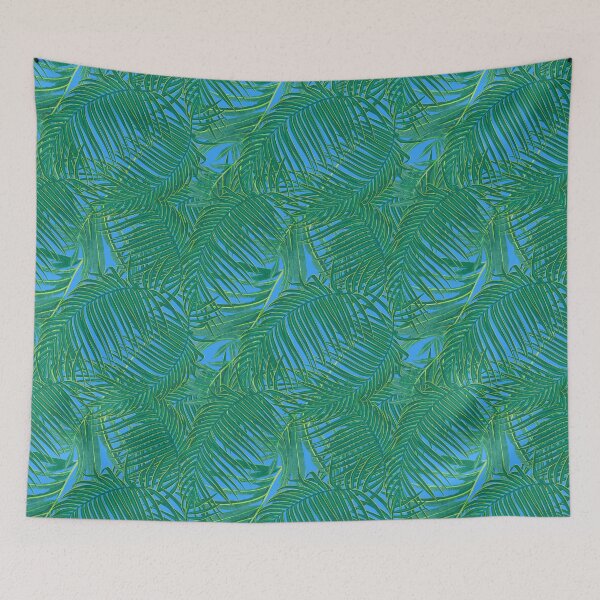 Item preview, Tropical pattern with yellow and green exotic foliage designed and sold by ANAKOTO.