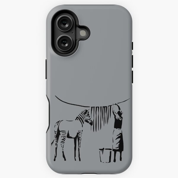Vista previa del artículo con la obra «Banksy Zebra», diseñado y vendido por belugastore.
