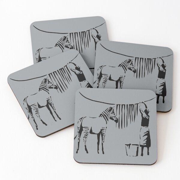 Banksy Zebra Dessous de verre (lot de 4)
