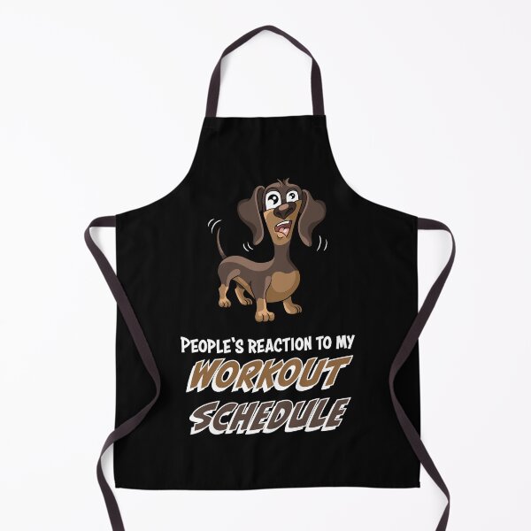Item preview, Confused dachshund dog workout funny quote designed and sold by ARTemyzz.